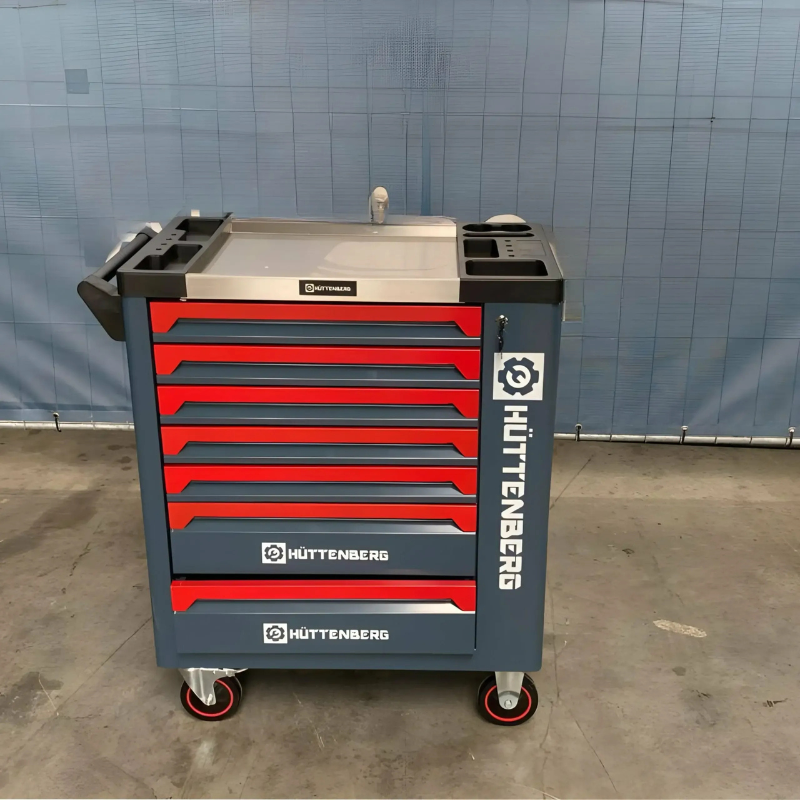 Chariot à Outils Professionnel 8 Tiroirs + Clé à Choc Pneumatique – Image 10