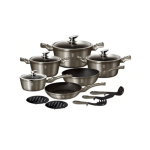 Set de casseroles 15 pièces – **Metallic Line Carbon Edition**