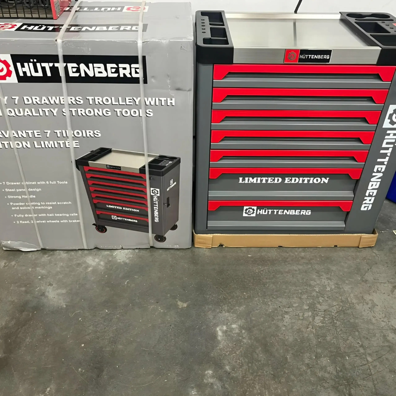 Chariot à Outils Professionnel 8 Tiroirs + Clé à Choc Pneumatique – Image 9