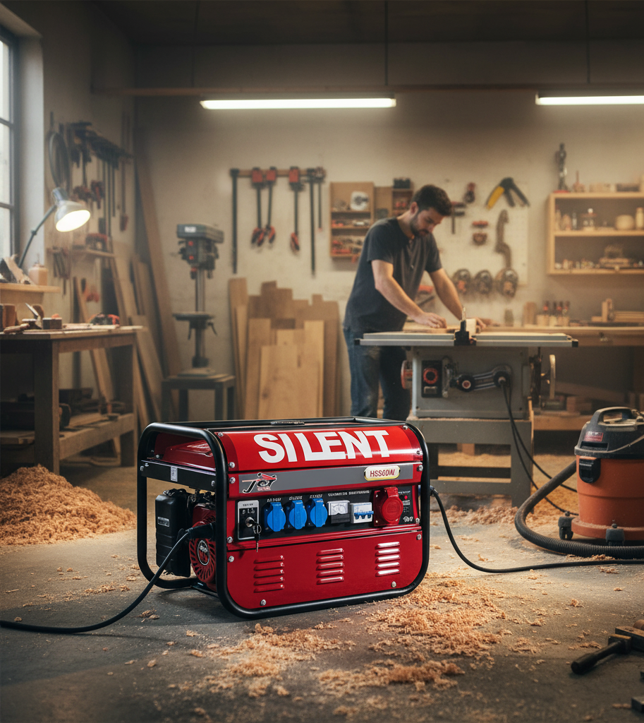 Generatore Di Corrente 8.5kw Gruppo Elettrogeno 8500W (220/380v) Silent AVR Avviamento Elettrico – Image 5